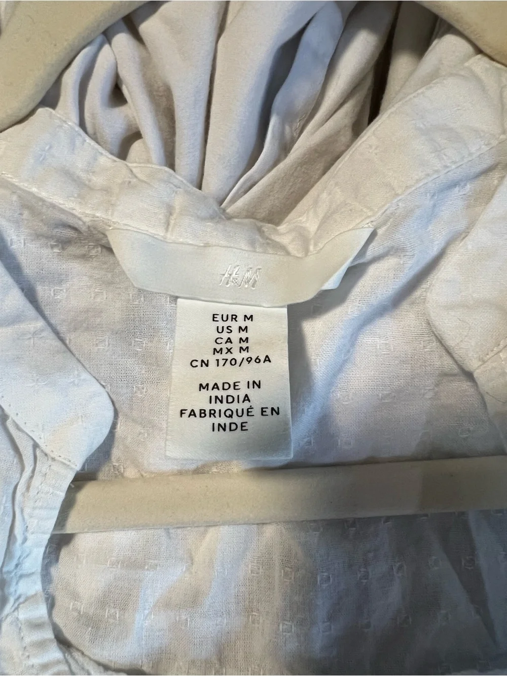H&M lightweight white
